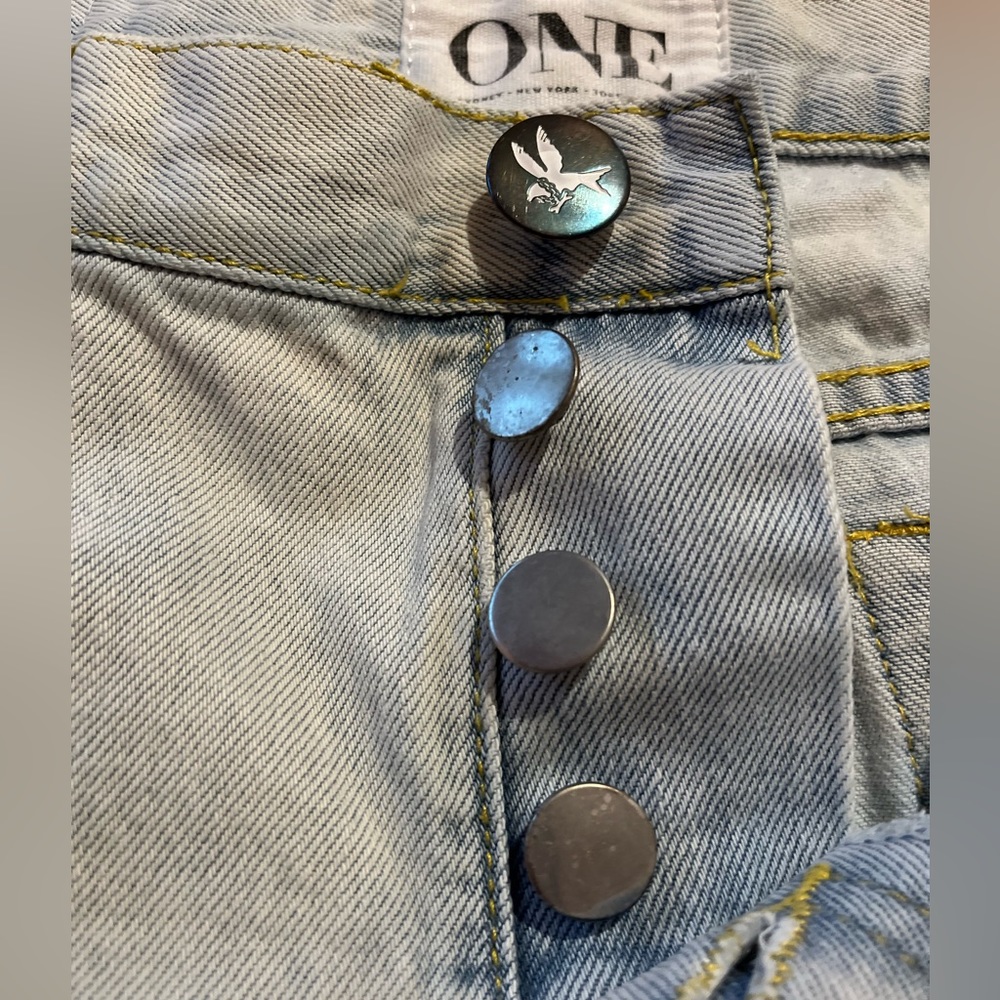 ONE by ONE TEASPOON Bandits Relaxed Fit /Long Rise /Button Fly /Twisted Cuff Hem